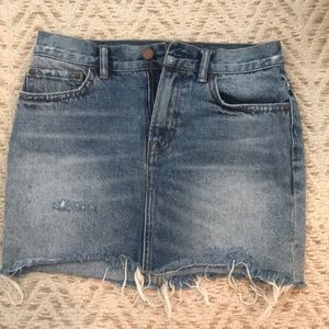 ALLSAINTS denim mini skirt
